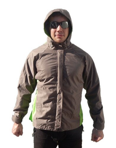 Куртка мембранна G-Protect на підкладці коричневий/зелений M