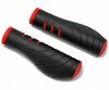 Ручки руля Velo VLG-1389D2 чорний/червоний 130 мм