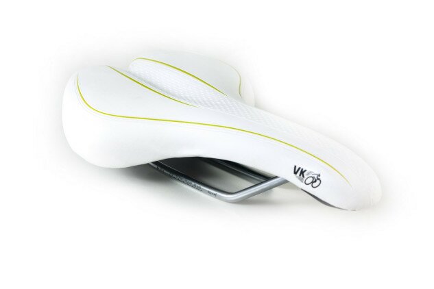 Сідло Velo VL-4231 сталеві рамки білий логотип VK Фото №2