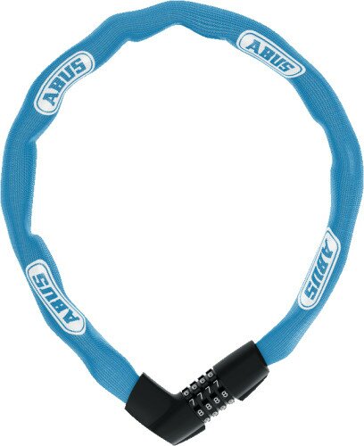 Велозамок ланцюговий ABUS 1385/85 Tresor кодовий блакитний Aqua