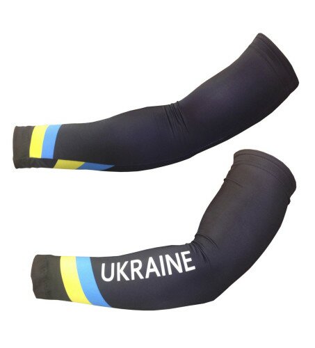 Рукава Pro Ukraine чорний/блакитний/жовтий S
