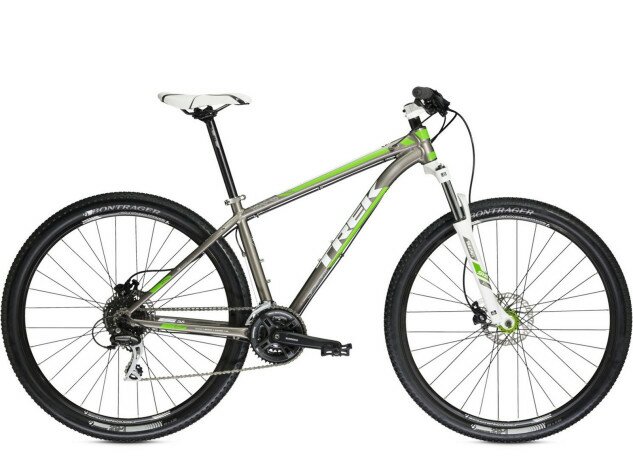 Велосипед Trek-2014 X-Caliber 5 E (TW) 17.5" корич-зел (Silver/Green)