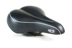 Сідло Velo VL-6104E унісекс з гелем чорний логотип VK  Фото