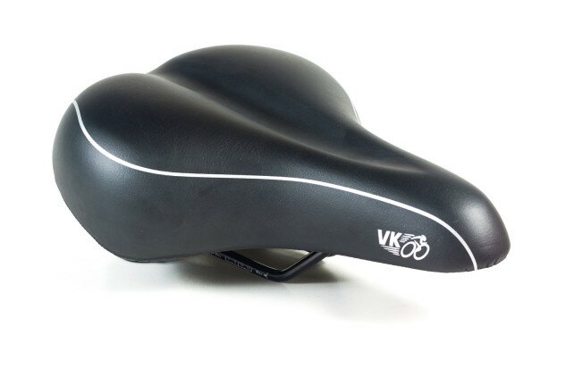 Сідло Velo VL-6104E унісекс з гелем чорний логотип VK Фото №4