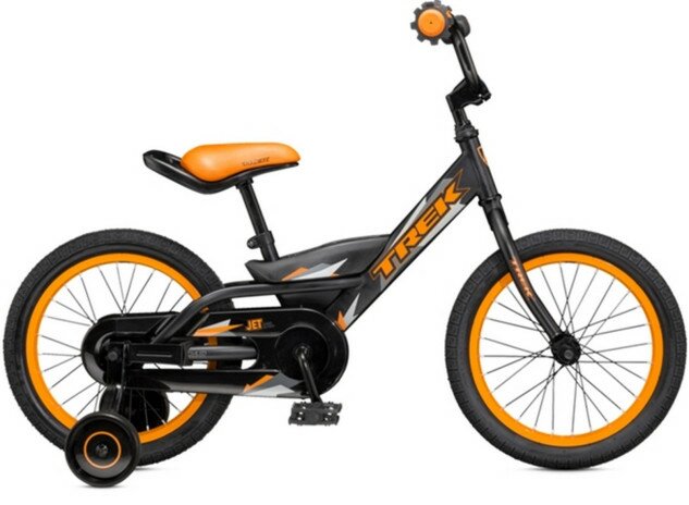 Велосипед Trek-2016 Jet 16 чорно-помаранчевий (Orange)