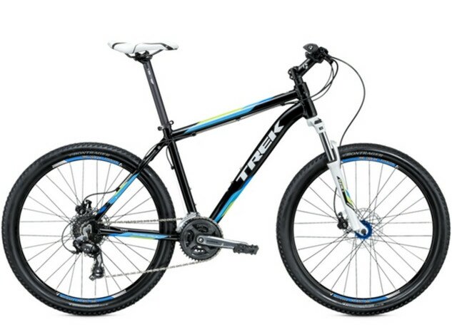 Велосипед Trek-2015 3700 DISC чорно-синій (Blue) 16"