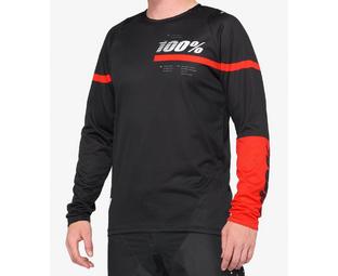 Джерсі з довгим рукавом Ride 100% R-CORE Jersey чорний / червоний M