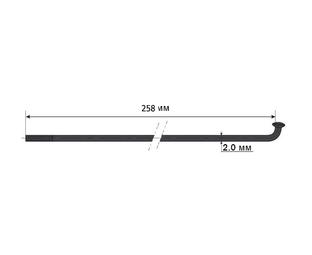 Спиця Mach1 Inox Plus 2x258 чорний (PLU383258)
