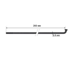 Спиця Mach1 Inox Plus 2x260 чорний (PLU383260)