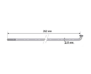 Спиця Mach1 Inox Plus 2x262 сріблястий
