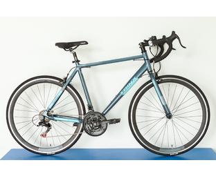Велосипед Trinx Tempo 1.0 700C сірий/блакитний/білий 500м