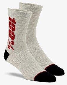 Носки Ride 100% Rythym Merino Wool Performance белый / красный L/XL