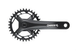 Шатуны ONRIDE Solo 1110 квадрат 170мм 34T CL-52мм (9/10/11 скоростей) чорний  Фото