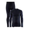 Комплект термобелья Craft CORE Dry Fuseknit Set Man черный/серый XL Фото №2
