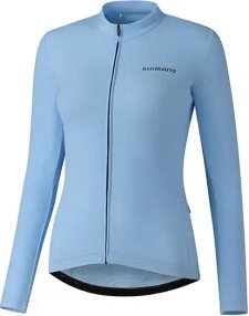 Веломайка жіноча Shimano Apice утеплена з довгим рукавом блакитний XS