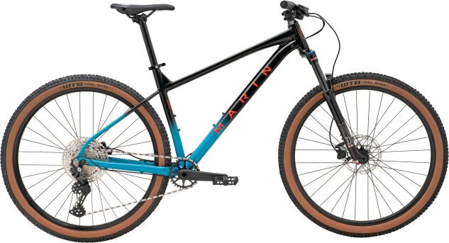 Велосипед Marin 2025 Bobcat Trail 5 29" чёрный/голубой L