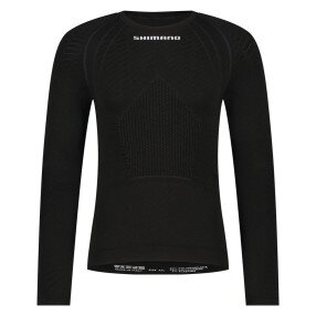 Термокофта Shimano Vertex Base Layer довгий рукав чорний XXL