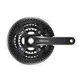 Шатуны Shimano Deore FC-T6010 интегрированная ось 175мм 48x36x26 без компонентов каретки черный  Фото