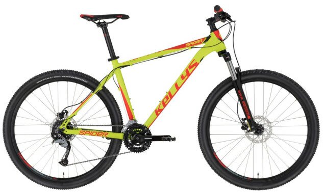 Велосипед Kellys 2020 Spider 30 (27.5") Neon Lime XS (14.5")