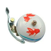 Звонок Crane Suzu Handpainted Koi “Золотая рыбка” 55мм алюминий  Фото