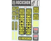 Наліпки на вилку RockShox DECAL KIT 30/32/RS1 жовтий  Фото