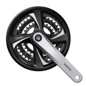 Шатуны Shimano Tourney FC-TX801 175мм 42X32X22 с защитой серебристый  Фото