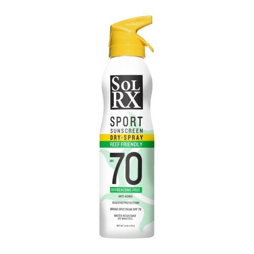 Сонцезахисний спрей SolRx Sport SPF 70 Sunscreen Continious SPRAY 170 г