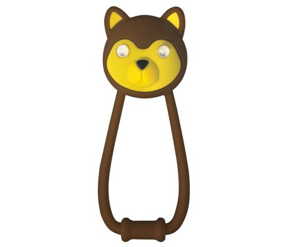 Мигалка передня дитяча KLS Teddy коричневий