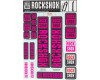 Наклейки на вилку RockShox DECAL KIT (35 мм) розовый