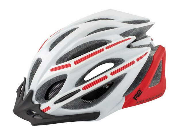 Шлем R2 PRO-TEC белый/красный L 58 - 62 см