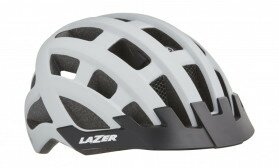 Шлем Lazer Compact DLX матовый белый Unisize (54-61см) с мигалкой  Фото