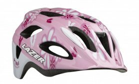 Шлем детский Lazer P`NUT розовый с цветками 46-50см  Фото