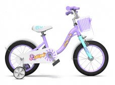 Велосипед дитячий RoyalBaby Chipmunk MM Girls 18" OFFICIAL UA фіолетовий  Фото