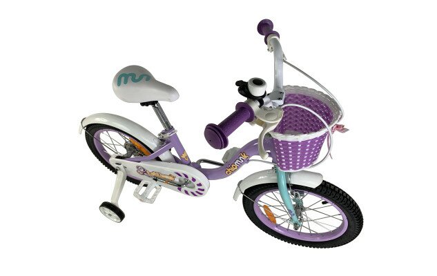 Велосипед дитячий RoyalBaby Chipmunk MM Girls 18" OFFICIAL UA фіолетовий Фото №4