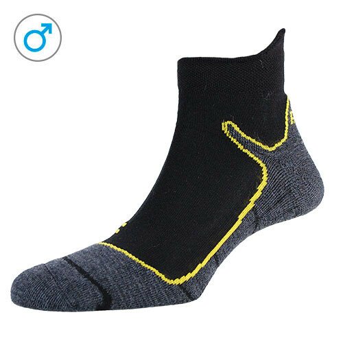 Шкарпетки чоловічі P.A.C. Trekking Superlight чорний/жовтий 40-43