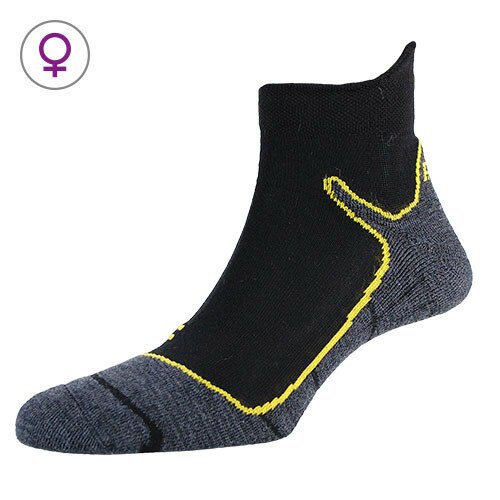 Шкарпетки жіночі P.A.C. Trekking Superlight чорний/жовтий 38-41