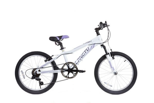 Велосипед детский Langtu KV027 20" белый/фиолетовый
