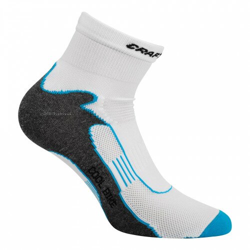 Велосипедные носки Craft Cool Bike Sock белый/голубой 37/39