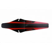 Крило заднє Zefal Shield Lite M монтування на рамку сідла чорний/червоний  Фото