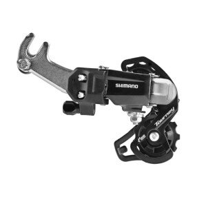 Переключатель задний Shimano Tourney RD-TY200-SS-B 6/7 скоростей короткий рычаг крюк
