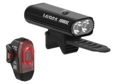Світло переднє і заднє Lezyne LITE DRIVE 1000XL / KTV PRO USB PAIR комплект чорний  Фото