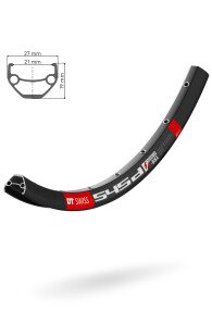 Обід DT Swiss 545 D 26" (559x21) 32 отвори під диск чорний AV