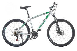 Велосипед TRINX M136 Elite 27.5" сірий/зелений 18"  Фото