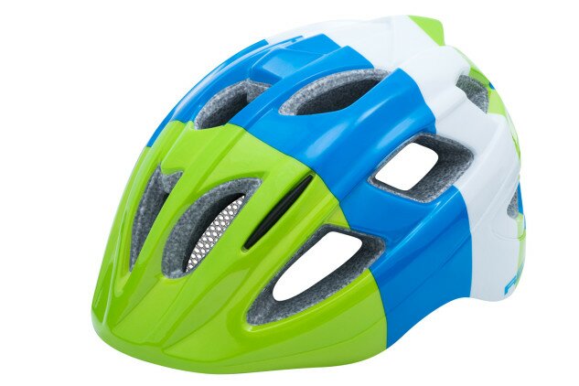 Шлем детский R2 Bondy зеленый/голубой/белый S (52-56см)