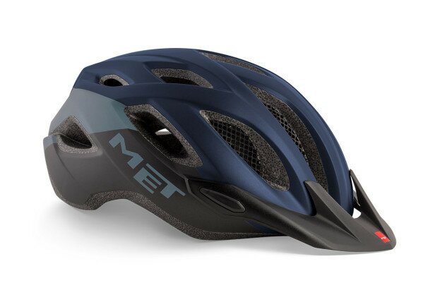 Шлем MET Crossover матовый синий/черный XL (60-64 см)
