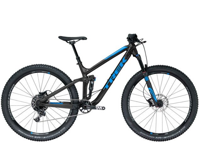 Велосипед Trek 2018 Fuel EX 7 29" чорний/блакитний 18.5"