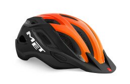 Шлем MET Crossover глянцевый черный/оранжевый XL (60-64 см)  Фото