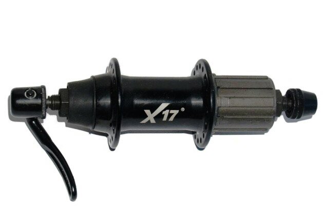Втулка задняя X17 XC 32 отверстия касетная под V-brake промподшипники черный