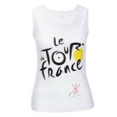 Веломайка без рукавів жіноча Pro Tour de France білий L  Фото