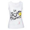 Веломайка без рукавів жіноча Pro Tour de France білий L